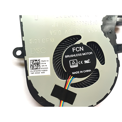 CPU冷却ファン 交換用 Dell inspiron 15 5570 5575 3580 3593／inspiron 17 3780 3793 5770／Latitude 3590 L3590 E3590／Vostro 3580 3590 3591 3593 シリーズ ノートパソコン ノートPC ラップトップ P/N:FX0M0 0FX0M CPUファン
