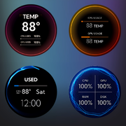 水冷クーラー用 2.1インチ サブスクリーン ips円形スクリーン 内蔵