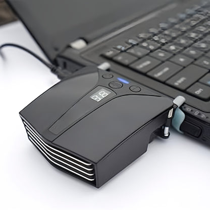 最新 冷却ファン ノートパソコン ノートPC 用 USB CPU冷却 クーラー 温度表示 ラップトップ Switch AT MTモード機能付き USB給電