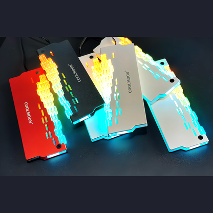 COOLMOON 内存散热器 LED ARGB 5v 3 针 RAM 冷却钻石切割 2 件套
