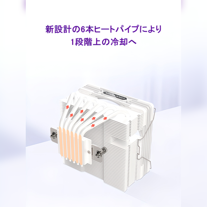 COOLMOON CPUクーラートップフロー空冷クーラー 120mm LED ARGB 5v 3pin LGA1700/1200/115X AMD:AM5/AM4ソケットに対応 4pin PWM ファン制御