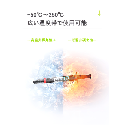 COOLMOON MT10 18.8W/m.k  CPUグリス GPUグリス 高性能 高熱伝導率 高耐久 Thermal Grease シリコングリス ヘラ付き