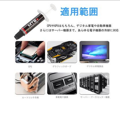 COOLMOON MT8 12.8W/m.k CPUグリス GPUグリス 高性能 高熱伝導率 高耐久 Thermal Grease シリコングリス ヘラ付き