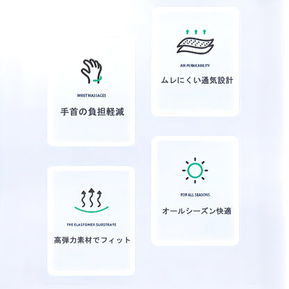 疲れを知らないパッド リストレスト アームレスト 手首クッション ハニカム シリコン マウスパッド キーボードパッド ゴム 疲れ軽減  マウスだこ防止