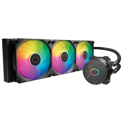 Cooler Master MasterLiquid 360L コア 360mm ARGB 同期 120mm PWM AMD Ryzen AM5/AM4 Intel LGA1700/1200 (MLW-D36M-A18PZ-R1) 黒 ブラック