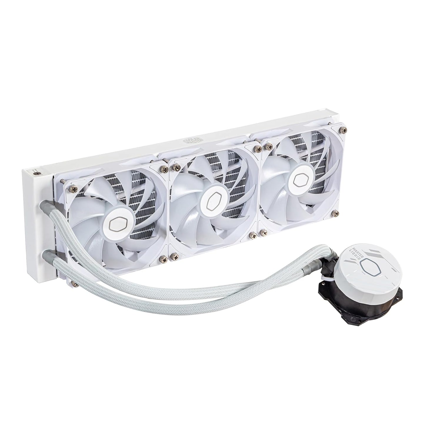 Cooler Master MasterLiquid 360L コアホワイト 360mm クローズループ AIO 液体クーラー ARGB 同期 Gen S コールドプレートポンプ 120mm PWM CryoFuze 14W/Mk AMD Ryzen AM5/AM4 Intel LGA1700/1200 (MLW-D36M-A18PZ-RW)ホワイト