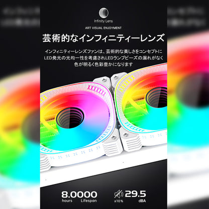 COOLMOON 简易水冷器 360mm 带温度显示功能无限镜面 CPU 冷却器 LED ARGB 5v 3pin 兼容 LGA1700/1200/115X AMD:AM4 插座 4pin PWM 风扇控制