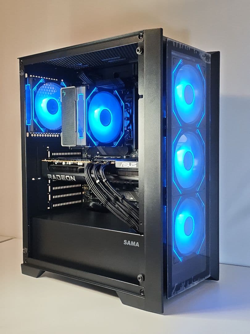 【即納中古LEDゲーミングPC】Ryzen7 9700x RX9070XT
