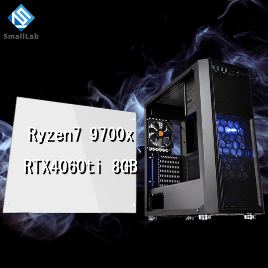 AMD Ryzen7 9700x／RTX4060ti 8GB ゲーミングPC WiFi Bluetooth DVDドライブ ブラック 黒
