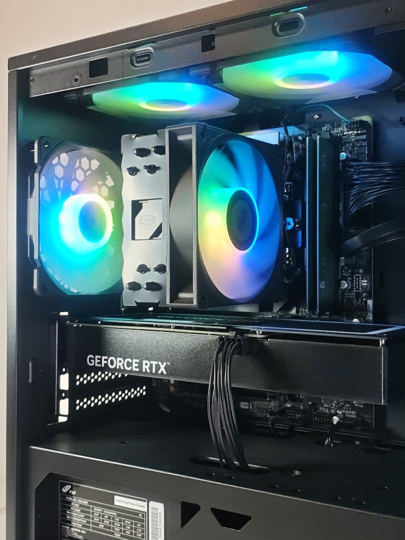 【即納中古ブラックLEDゲーミングPC】Ultra 7 265F RTX4060ti