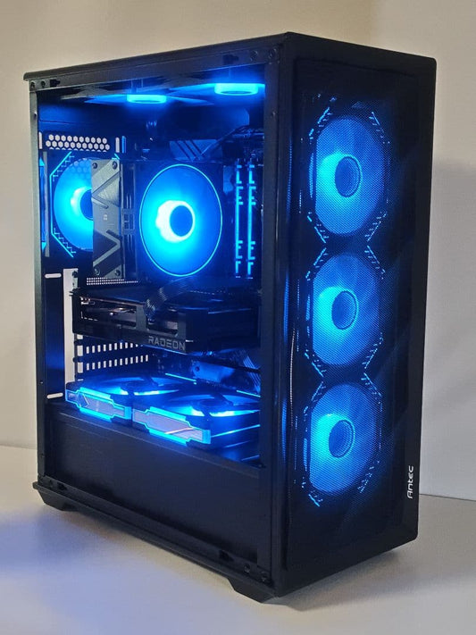 【即納中古ブラックゲーミングPC】Ryzen7 5700x RX7600