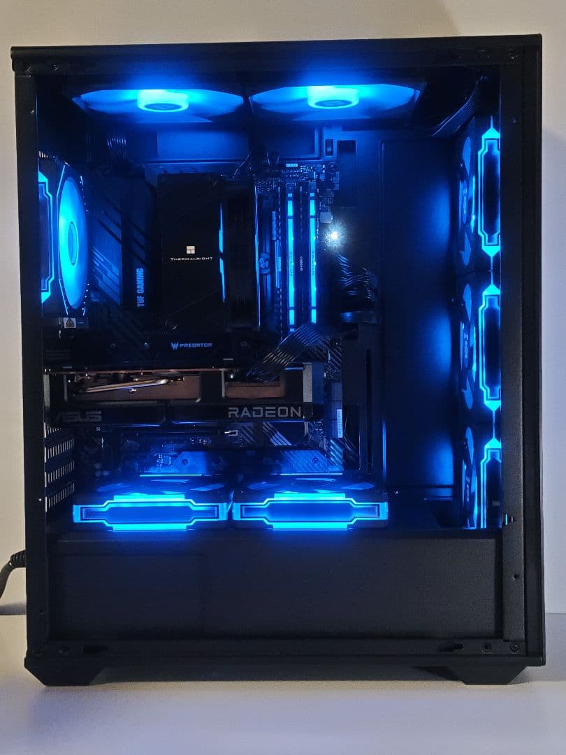 【即納中古ブラックゲーミングPC】Ryzen7 5700x RX7600