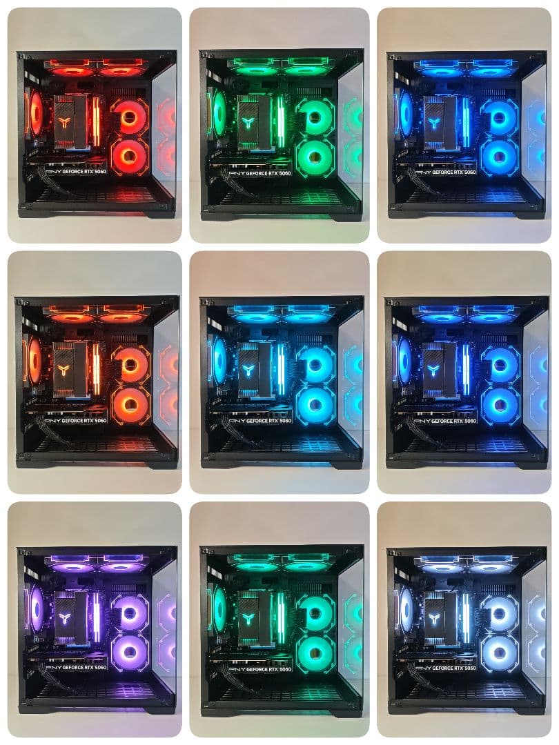 【即納新品LEDゲーミングPC】Ryzen7 5700x RTX5060