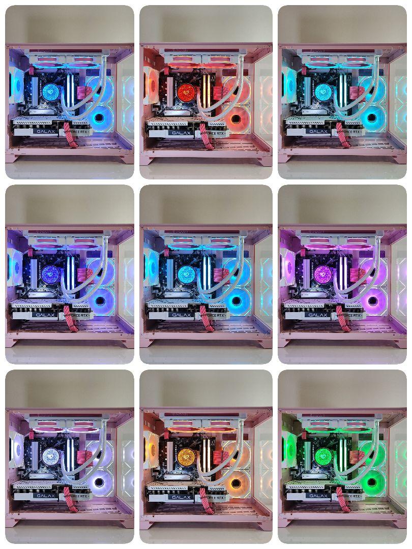 [Ready-to-ship pink LED gaming PC] Ryzen7 5700x RTX3060ti 