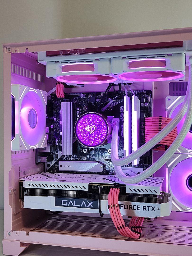 [Ready-to-ship pink LED gaming PC] Ryzen7 5700x RTX3060ti 
