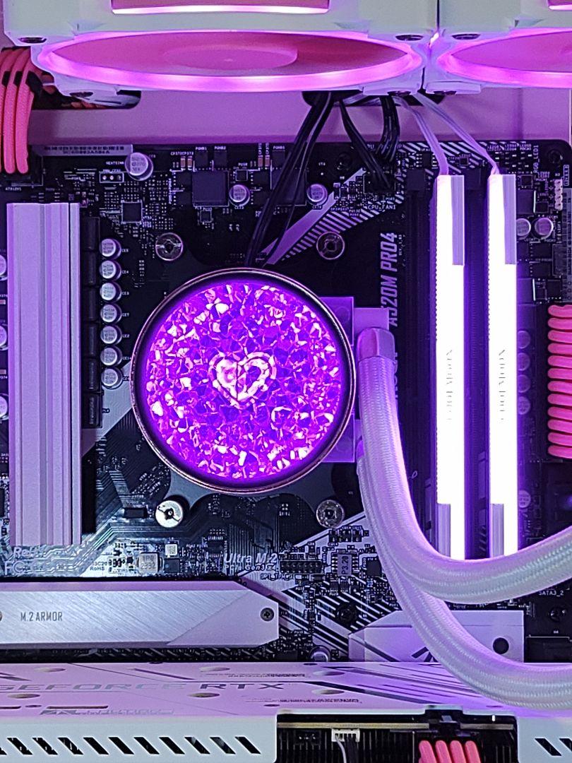 [Ready-to-ship pink LED gaming PC] Ryzen7 5700x RTX3060ti 