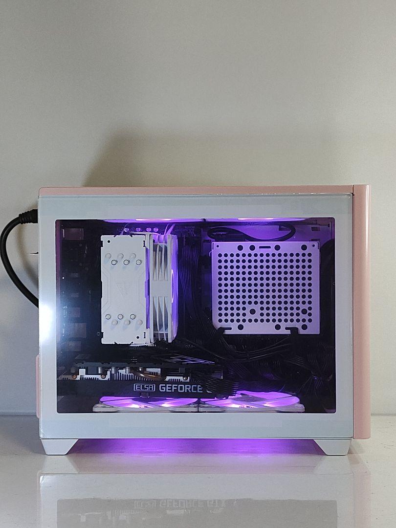 [Ready-to-ship pink LED compact PC] i7-6700 GTX1660