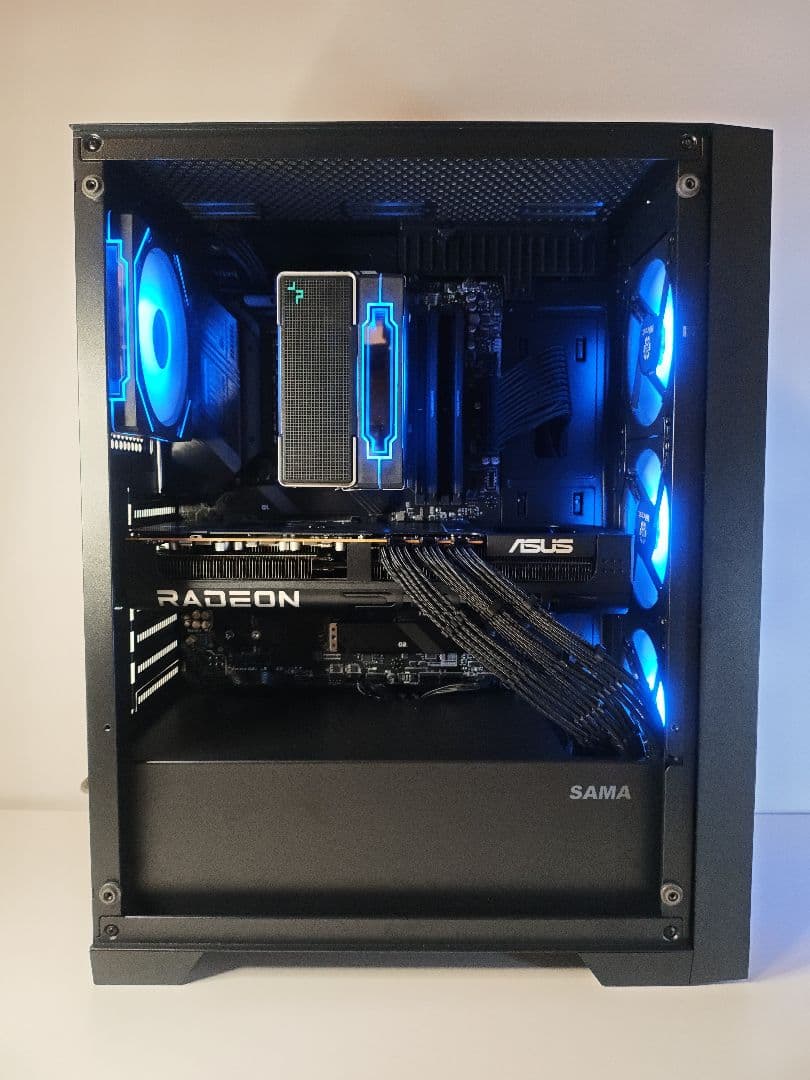 【即納中古LEDゲーミングPC】Ryzen7 9700x RX9070XT