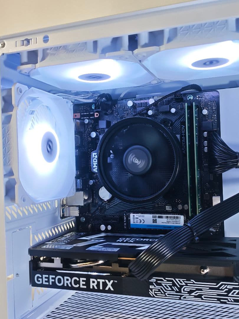【即納新品LEDゲーミングPC】Ryzen7 5700x RTX5060