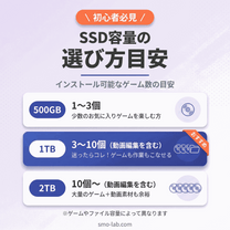 SSD容量の選び方ガイド